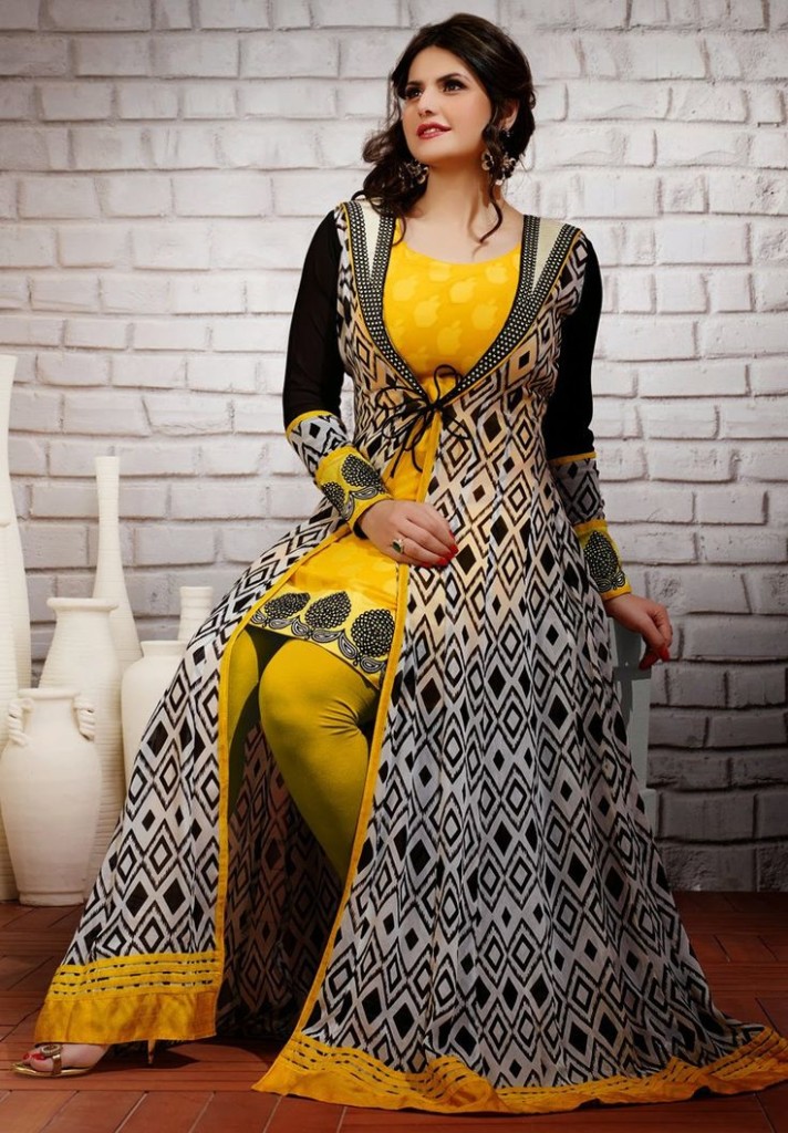 Long Anarkali Fusion Dress