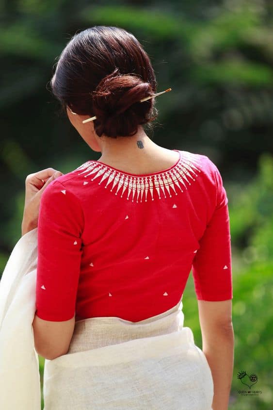 Simple Round Neck Blouse