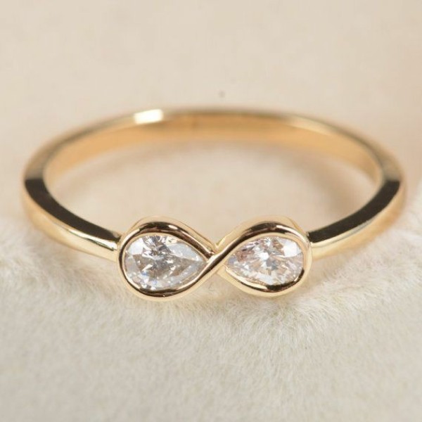 infinity diamond ring