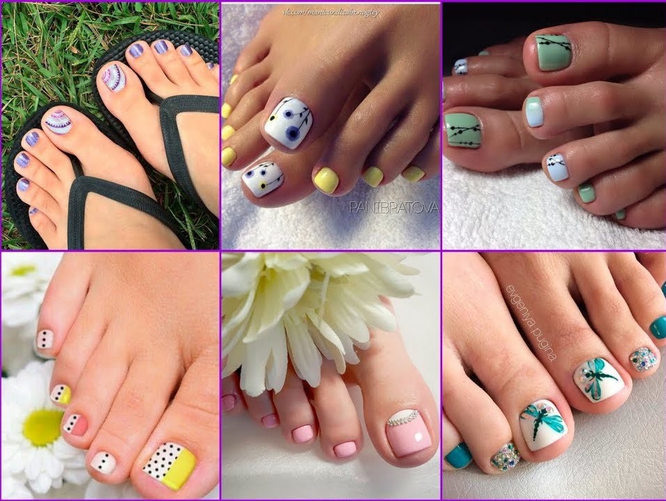 Floral Spring Toe Nail Art - wide 1
