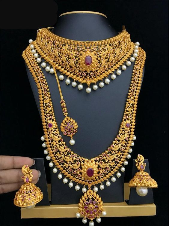 Latest gold sale wedding jewellery designs